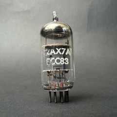 12AX7 ECC83 Tungsram Tube Ribbed Short Plate TV7 Test Good E-77
