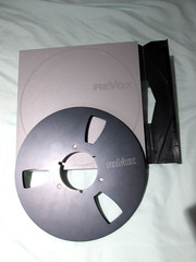 ReVox Master Audio Reel* 10.5″ x 1/4″ Anodised A 99,5 Metal Aluminum Black EMPTY
