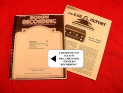 ONE BRAND NEW COPY OF THE MCINTOSH “INFORMATION DOCUMENT”: VOL. 1, NO. 3