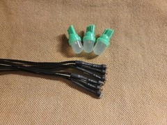 GREEN FROSTED LED 8v LAMP KIT SX-750 / Pioneer DIAL BULBS