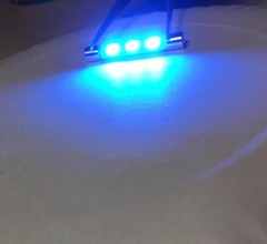 (6) COOL BLUE 41MM-LED FUSE LAMP/ 6.3V/DIAL/MX114 -MX115-MX112-BULBS McIntosh