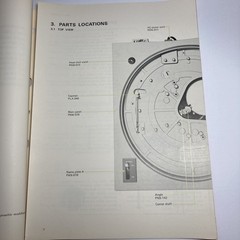 Pioneer PL-115D Turntable Service Manual 1976 Original And Rare