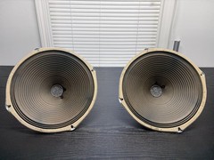 Vintage Zenith 49CZ903 12” ALNICO 8 Ohm Full Range Open Baffle Speakers