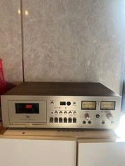 Akai GXC-710D Stereo Cassette Deck Vintage Tape Player Power Tested Junk Japan