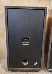 Pair of Vintage Cerwin Vega AT-12 Floor 3-Way Speakers Original Covers Tested