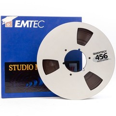 Quantegy 456 1″ x 10.5″ Reel-to-Reel Tape – Lightly Used – Includes Emtec Box