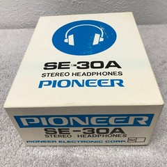 Vintage Pioneer SE-30A Stereo Headphones White Boxed Japan 8 Ohm Retro Audio