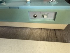 Vintage Zenith B505B Solid State Portable Record Player 33 & 45 rpm Blue READ!!