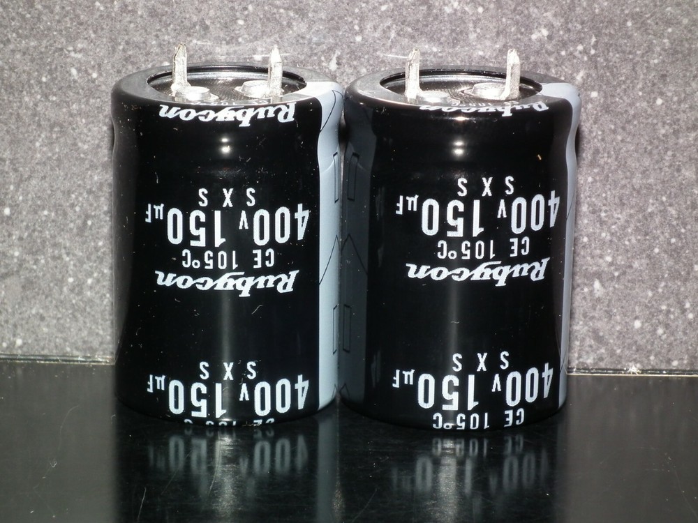 Rubycon JAPAN two electrolytic capacitors 150uF 400V 150u 150mfd SXS Audio Grade