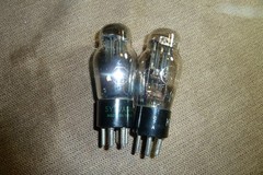 2 – 25Z5 Glass Amplifier Vacuum Tubes Item #314