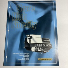 SHURE High Fidelity 1978 Catalog Brochure 16 Pages