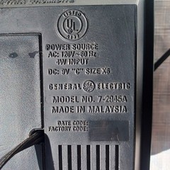 GE General Electric 4 Band Receiver TV/WB/AM/FM Radio 7-2945A TV Sound Tested