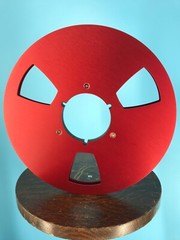 Burlington Recording 1/4″ X 10.5″ RED NAB METAL REEL RTM RMG ATR CAPTURE NEW