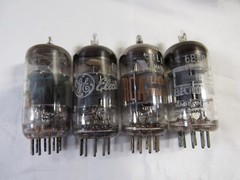 4 Pcs. Vacuum Tubes 6BL8 IEC, G.E. RCA Motorola Made in Britain & Holland tested