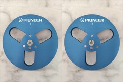 New One Pair Pioneer blue 7” Tape Reel Light Metal Aluminum Take Up Reel