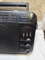General Electric Superadio Long Range AM/FM GE Super Radio III 7-2887B Tested