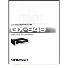 Pioneer QX-949 Operating Instructions Manual 23 pages
