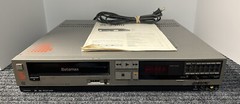 Sony Betamax Slimline SL-2300 Video Casette Recorder Powers On W/Manual