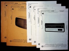 Photofact Schematic Folder 1976 #1557 Hitachi I-28 & Sony KV-1520R 030625WNON-18