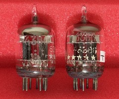 Two GE 6386 Tubes /Amplitrex Tested Balanced / D Get / x3 Mica / Early Type 1956