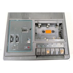 Bell & Howell 3181A Portable Cassette Tape Recorder Player Vintage Gray AC DC