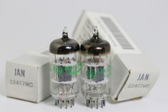 12AT7WC 6201 ECC801S NOS NIB JAN GE GENERAL ELECTRIC MATCHED PAIR TUBES 100% 💯