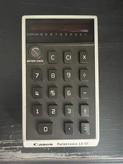 Vintage 1971 Canon Palmtronic LE-10 Calculator Made In Japan With Wall Charger