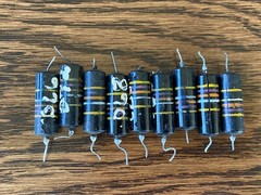 9 Vintage Sprague Bumblebee .047 uf 400v 10% Capacitors PIO Guitar Tone Caps