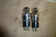 2 – 25Z5 Glass Amplifier Vacuum Tubes Item #314