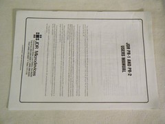 User Manual for JDR ISA Circuit Microdevices PR-1 PR-2