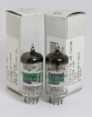 12AT7WC 6201 ECC801S NOS NIB JAN GE GENERAL ELECTRIC MATCHED PAIR TUBES 100% 💯
