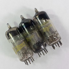Lot of 3 Zenith 6EH7 Vacuum Radio Tubes Mesh Tested Strong Working