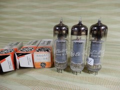 GE Gray Plate 6BQ5 EL-84 Vacuum Tubes (3) Amplitrex Tested 89% 86% & 89% Gm