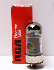 RCA 6550 Strong Power Tube Triple Getter 3-Hole Plate w/Box