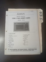 Mitsubishi TD 83 MGA Service Manual Original Repair Book Changer