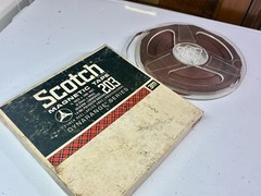 VINTAGE SCOTCH MAGNETIC REEL TO REEL TAPE 203-18W2 WITH HARD CASE SEALED NEW