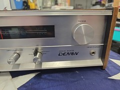Vintage Silver Face Denon MX-990B AM FM Multiplex Wood Receiver