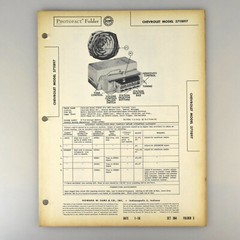 Chevrolet 3711897 Automobile Radio Receiver SAMS Photofact Service Manual 304-3