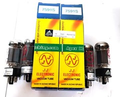 Apex Matched Quad JJ Electronic 7591 A 7591 S Tubes Very Low Use