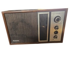 Vintage Retro PANASONIC MODEL RE-6516 AM-FM TABLE TOP RADIO WALNUT CASE 1960s