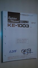 Pioneer ke-1003 service manual original repair book stereo car radio tape deck