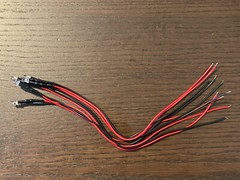 5 New RED Wired 5mm LED Lights Marantz Sansui Pioneer Receiver 6V-12v AC/DC 8v