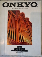 Onkyo HIGH Fidelity For 1995/96 Catalog Vintage Audio Components