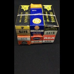 Lot of (6) NOS 6AV6 Various Brands RADIO Vacuum Tubes TESTED 12.9302