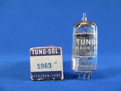 Tung Sol 5963 12AU7 Vacuum Tube Long Gray Plate TV-7 Tested NOS NIB