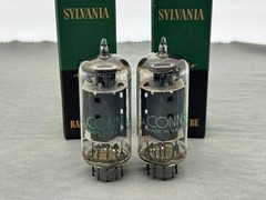 (2) Sylvania Conn 7868 Power Tubes Matched Codes Tests NOS on TV-7BU