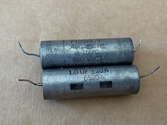 2 Vintage 1.0 uf 400v Aerovox Vitamin Q-Style PIO Capacitors 1 uf oil (Qty Ava)