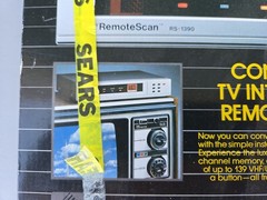 Vintage 1980s TV Remote Scan RS-1390 New Open Box Ships Fast And Safe