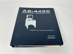 Ampex AG-440C Recorder/Reproducer Operation & Maintenance Manual