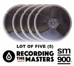 LOT OF(5) SM900 RTM PYRAL RMG RMGI TAPE REEL TO REEL 1/4″ X 1200′ 7″ PLASTIC NEW